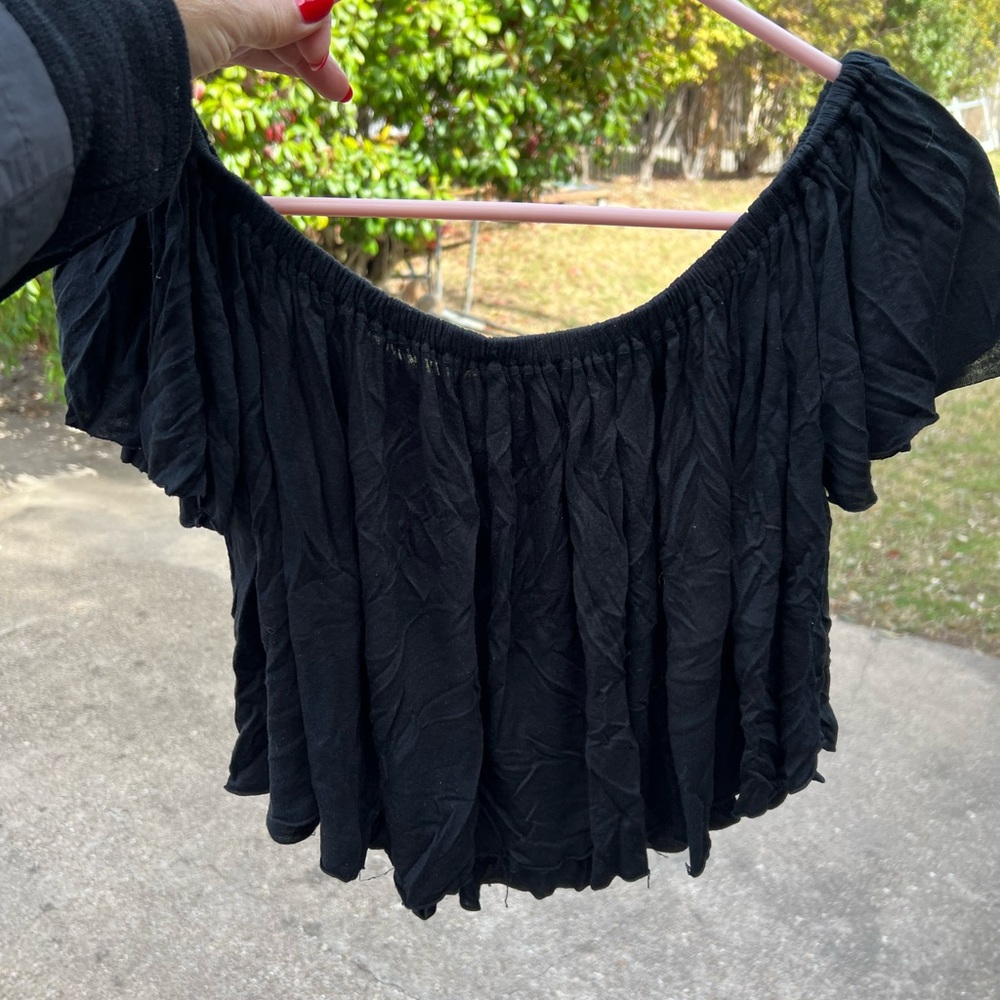 black off shoulder top